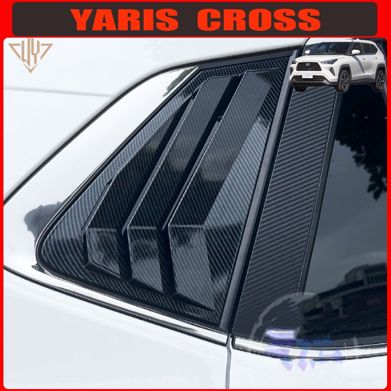toyota yaris cross 2023 2024 สติกเกอร์ ทรงสามเหลี่ยม ดัดแปลง สําหรับติดตกแต่งหน้าต่างรถยนต์ Toyota Yaris Cross