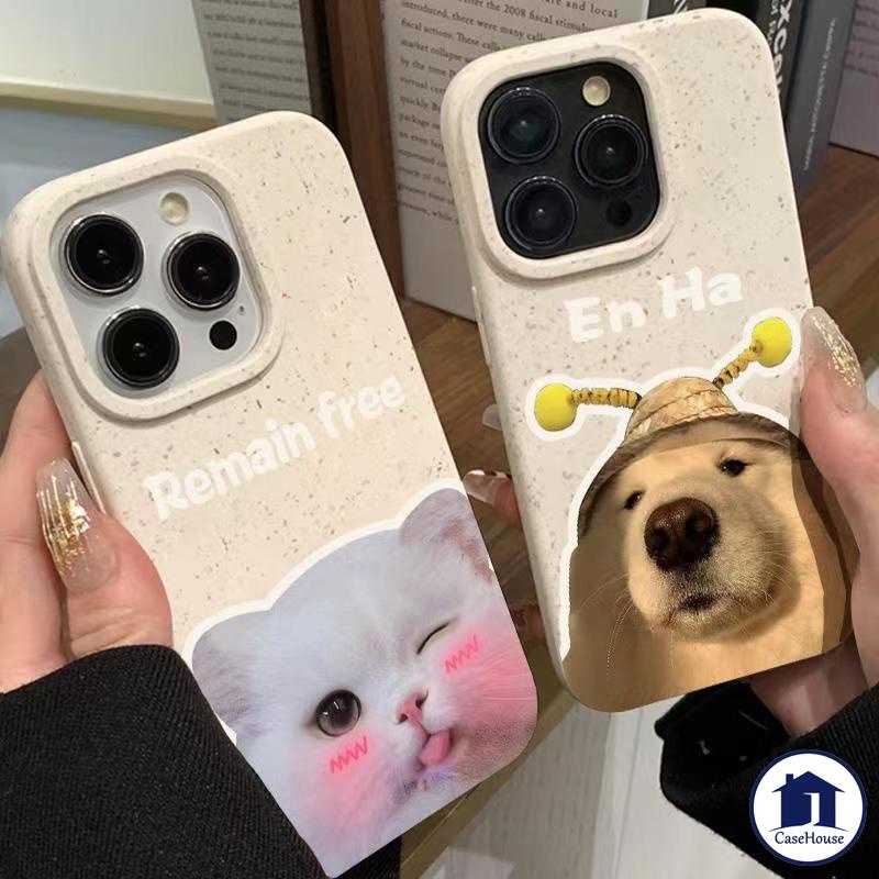 เคสลูกสุนัขแมวน่ารักเข้ากันได้กับ iPhone 15 Pro Max 11 14 7Plus XR 7 8 6s 6 Plus 14 13 15 12 Pro Max X XS Max 13 12 Mini