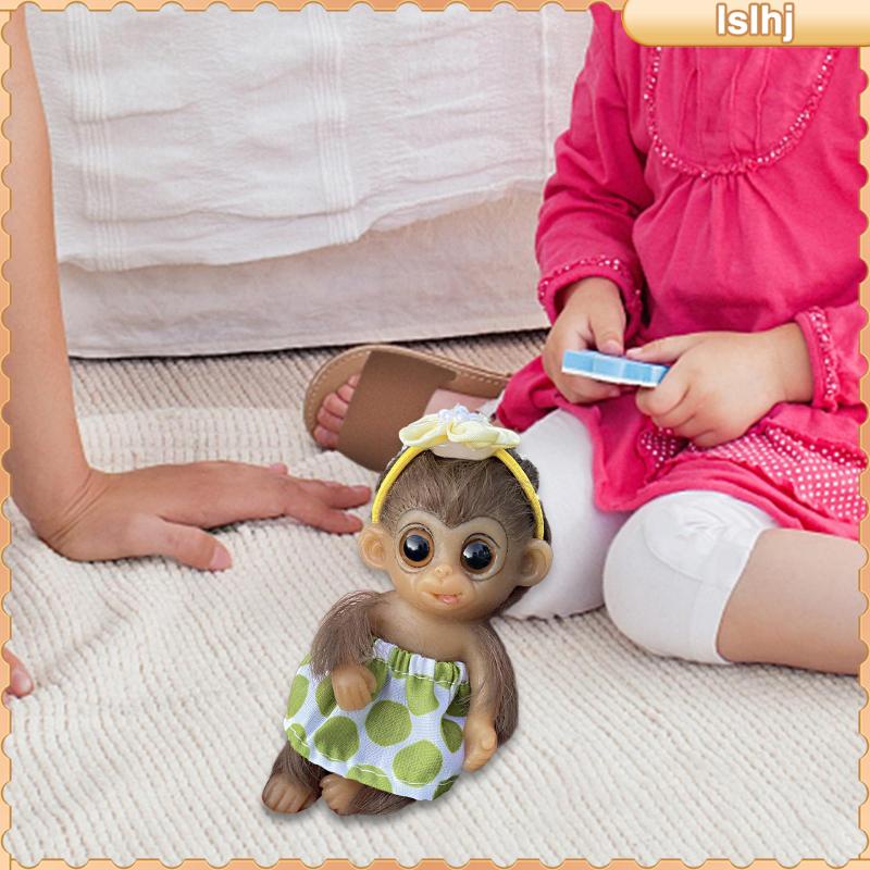 [Lslhj] ตุ๊กตาเด็กทารก ซิลิโคนนิ่ม สําหรับตกแต่ง ของขวัญเด็กวัยหัดเดิน