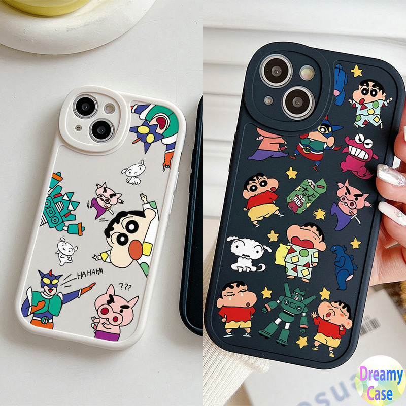 เคสโทรศัพท์มือถือ แบบนิ่ม ลายการ์ตูนชินจัง สําหรับ Samsung Galaxy S24 S23 S21 S20 S22 Plus Ultra FE M12 M31 A11 M11 A12 A10S A20S A21S A20 A30