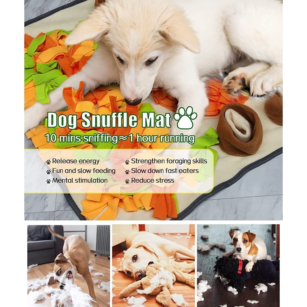 ! #@ Pet Sniffing Mat Dog Training Mat Sniffing Mat Slow Food Blanket Foraging Olfactory Training Bl