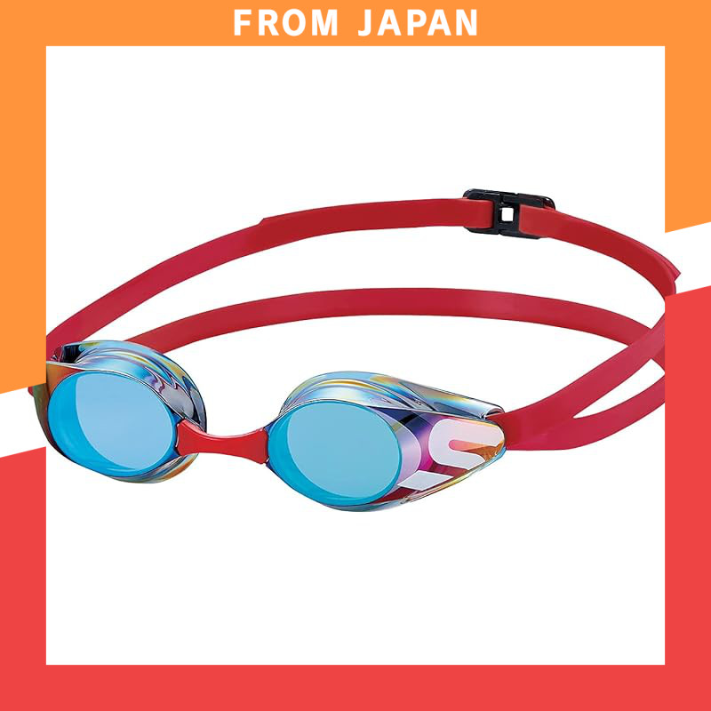 SWANS Japanese-Made Racing Swimming Goggles SR-11JM PURBR Purple & Brown Mirror Anti-Fog