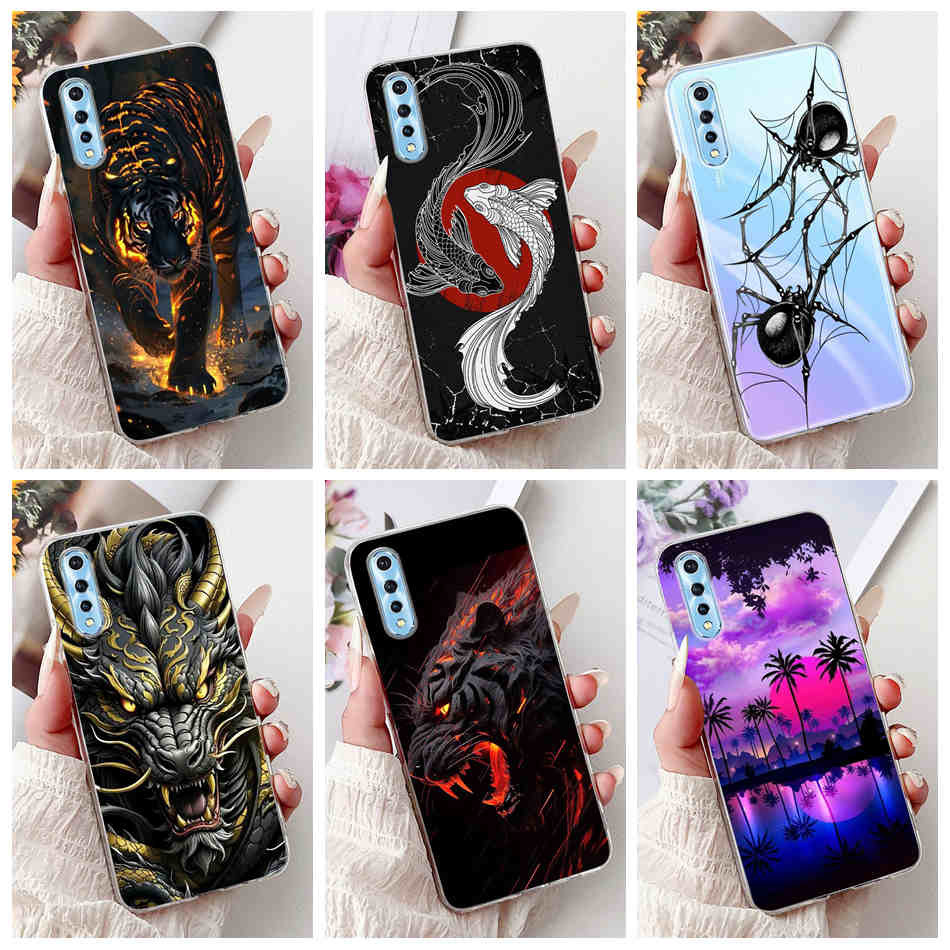 สําหรับ Vivo S1 / Y7s / 1907 ใหม่แฟชั่น Dragon Spider สไตล์ปลอก VivoS1 1907_19 ซิลิโคนอ่อนนุ่ม TPU เคสโทรศัพท์