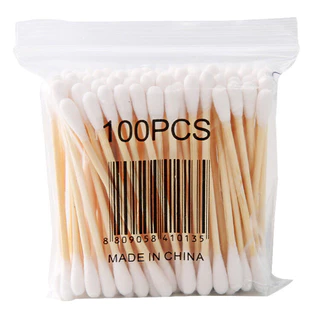 ราคาพิเศษ คอตตอนบัด สำลีปั่นหูด้ามไม้ สะอาดปลอดภัย Cotton buds สะอาดปลอดภัย