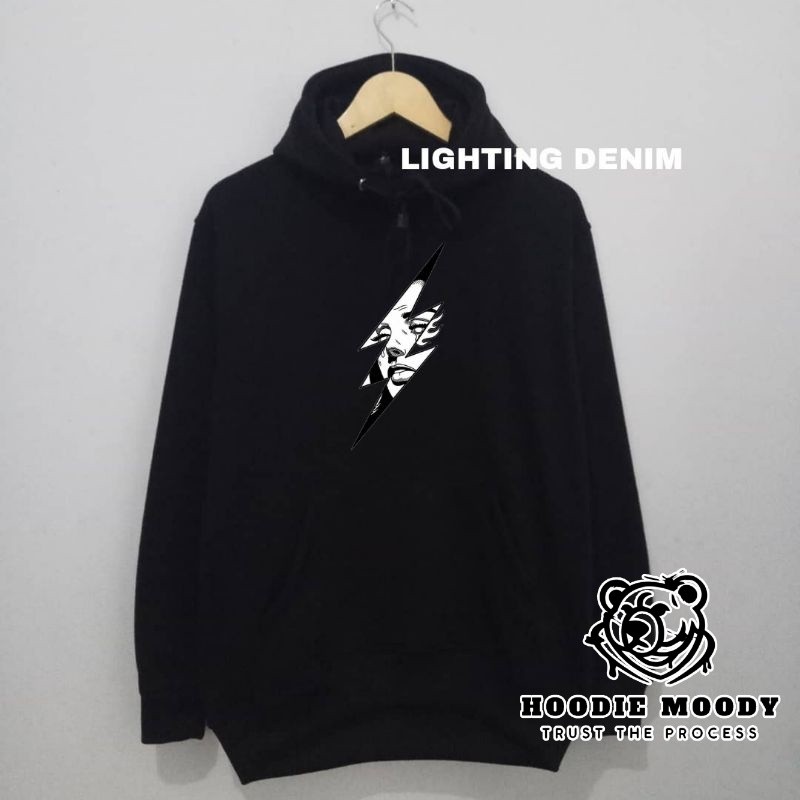 ผู้ชาย HOODIE SWEATER LIGHTING DISTRO ORIGINAL OVERSIZE SWETER ผู้ชาย HOODIE AESTHETIC HOODIE