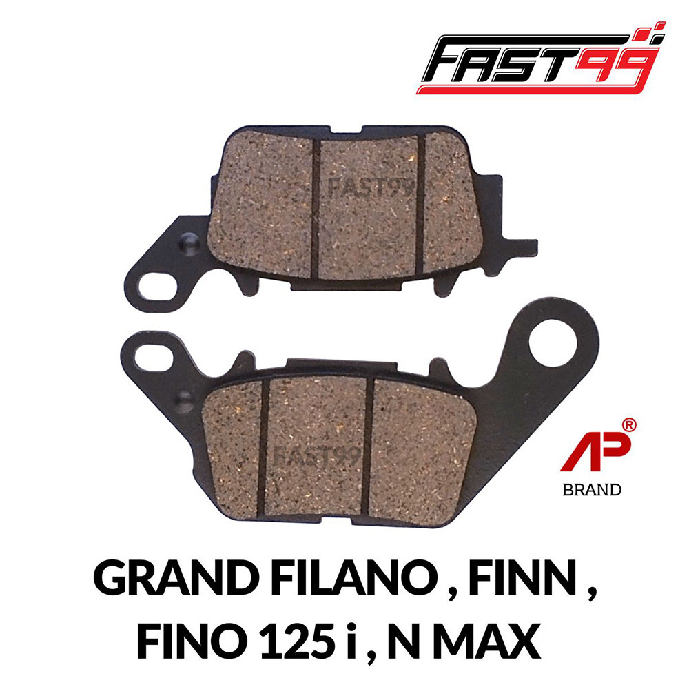 FAST99 ผ้าดิสเบรกหน้า GRAND FILANO , FINN , FINO 125 i , N MAX ราคาถูก ยี่ห้อAP ผ้าเบรคหน้าเดิม