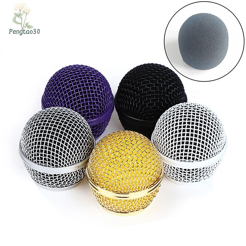 [Eao] 1 PC สําหรับ Shure SM58 ไมโครโฟนไร้สายเปลี่ยนตะแกรงไมโครโฟนโลหะ Replacing Professional Party Mic Head Part [TH]