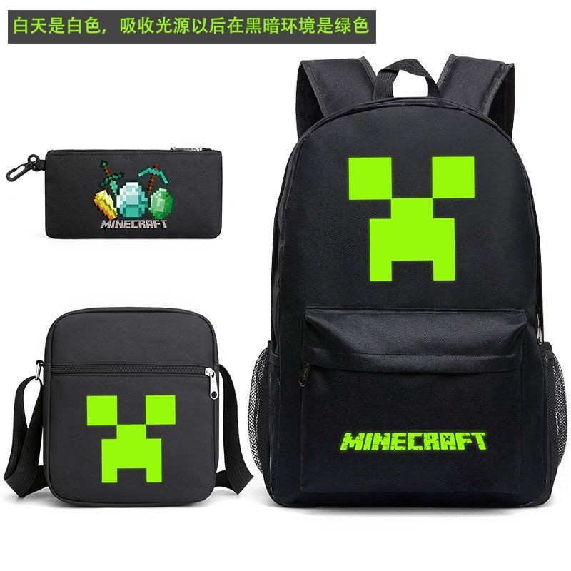 Creeper อะนิเมะกระเป๋านักเรียนผู้ชายผู้หญิงขนาดใหญ่ความจุกระเป๋าเป้สะพายหลังอินเทรนด์