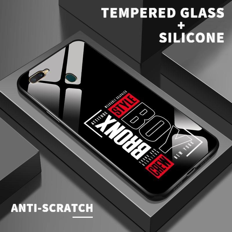 เหมาะสำหรับ OPPO A7 A7n A72 A73 A74 4G 5G A76 A77 A77s A7x A8 A83 กรณีโทรศัพท์ที่ดูดีเคส Simple Boy 