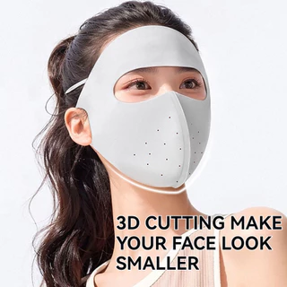 Gtubike UPF50+ ฤดูร้อนผ้าไหมน้ําแข็งครีมกันแดด Breathable 3D สามมิตินุ่มรั้ง Full Facemask
