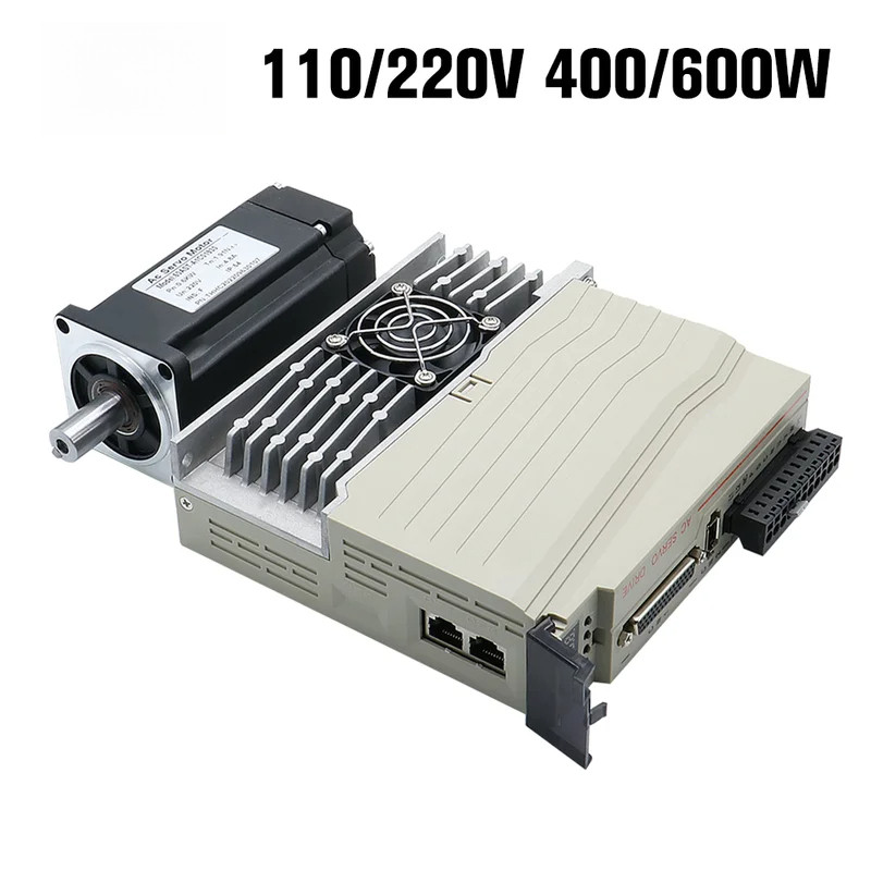 HLTNC 60 AST 400W 600W 1.3N 1.9N 110 220V Servo Motor Kit With Magnetic 17bit Absolute Encoder + T3D