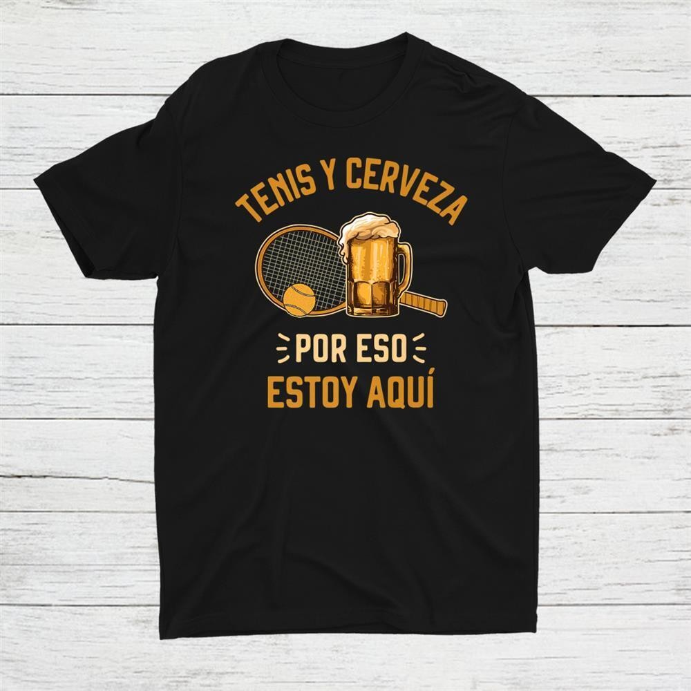 เสื้อยืด Tenis Y Cerveza Fun Tenis รุ่น S-5XL🍻🍻🍺