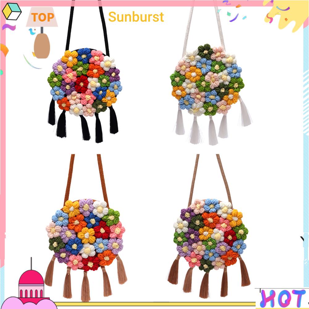 [Sunburst11.th] ใหม่ กระเป๋าสะพายไหล่ ปักลาย แฟชั่นสําหรับสตรี 2022
