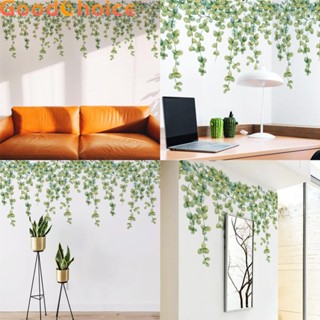 Wall Stickers Artistic Green Plants Bedroom Home Decoration Mothproof Vinyl Art