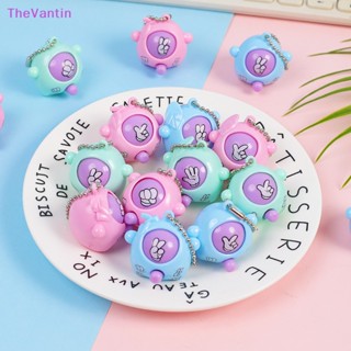 Thevantin ใหม่ พวงกุญแจ จี้รูปไข่ กรรไกร กระดาษ เกมร็อค เดานิ้ว สร้างสรรค์ ขนาดเล็ก สุ่มสี