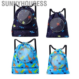 Sunnyhousess Drawstring Backpack  Swim Bag Large  for Running Kids