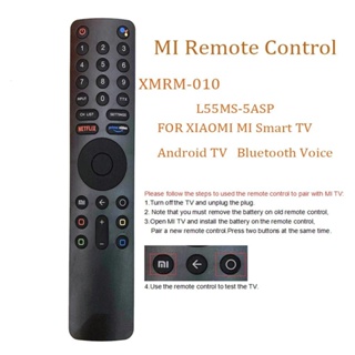 Xmrm-010 รีโมตควบคุมเสียงบลูทูธ แบบเปลี่ยน สําหรับ Xiaomi Mi TV 4S 4A Android L65M5-5ASP fernbedienung