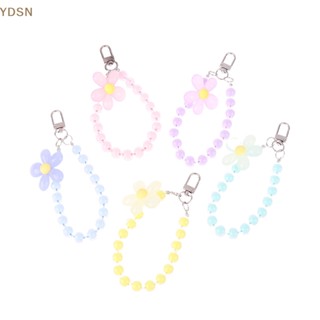 [YDSN] สายคล้องโทรศัพท์มือถือ สีมาการอง แบบสั้น พร้อมจี้ห้อยข้อมือ สําหรับผู้หญิง