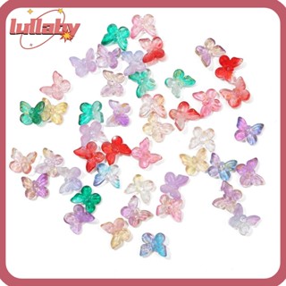 Lullaby จี้ผีเสื้อ แก้วคริสตัลใส ไล่โทนสี สําหรับทําเครื่องประดับ DIY