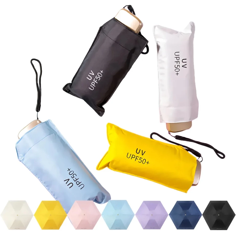 พร้อมส่ง ร่มแคปซูล ร่มพับ UV พกพาง่าย กันยูวี 99.9% ร่มขนาดเล็ก