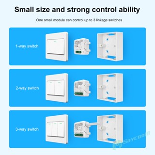 ✪Saycool✫【คุณภาพสูง】โมดูลสวิตช์ไฟอัจฉริยะ Wifi Tuya Breaker 1 2 3 4 Gang รองรับ 2 ทาง ควบคุมการทํางานร่วมกับ Alexa Google Home DIY