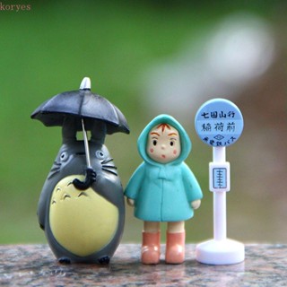 Koryes ฟิกเกอร์ PVC รูปการ์ตูนอนิเมะ My Neighbor Totoro ของขวัญวันเกิด สําหรับตกแต่งรถยนต์