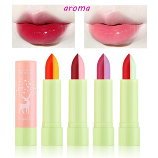 Aroma ลิปสติก ลิปกลอส สองสี เปลี่ยนสีได้ ให้ความชุ่มชื้น ติดทนนาน 4 สี|ลิปทินท์เคลือบริมฝีปาก สําหรับผู้หญิง