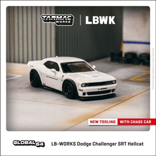 Tarmac Works GLOBAL64 LB-WORKS Dodge Challenger SRT Hellcat White T64G-TL039-WH