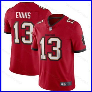 เสื้อกีฬาแขนสั้น ลายทีมชาติฟุตบอล Tampa Bay Buccaneers NFL Mike Evans No.13 GP1 ทรงหลวม สําหรับผู้ชาย และผู้หญิง PG1