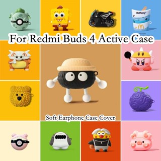 【คุณภาพสูง】เคสหูฟัง แบบนิ่ม ลายการ์ตูน สําหรับ Redmi Buds 4 Redmi Buds 4