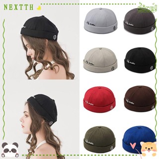 Nextth หมวกบีนนี่ ผ้าฝ้าย พิมพ์ลายตัวอักษร สีพื้น สไตล์สตรีท สําหรับผู้หญิง