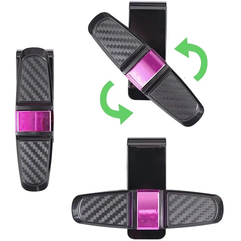 ที่แขวนแว่นตากันแดด แบบคลิปหนีบ หมุนได้ 180 องศา 4 สี สําหรับรถยนต์ - รูปที่ 5