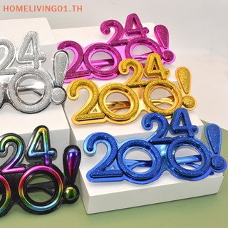 Onehome แว่นตาคอสเพลย์ ตัวเลข 2024 สําหรับตกแต่งปาร์ตี้ปีใหม่ TH