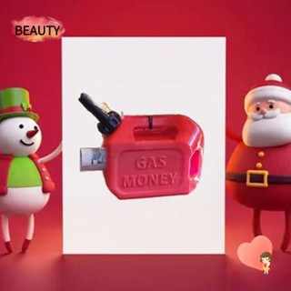 Beauty จี้ถังแก๊สพลาสติก รูปถังแก๊ส สีแดง สําหรับคริสต์มาส เทศกาล ของขวัญ
