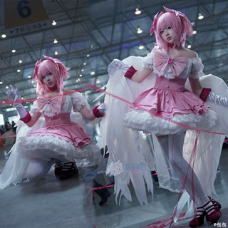 ชุดคอสเพลย์ Fm Puella Magi Madoka Magica cos Kaname Madoka theater