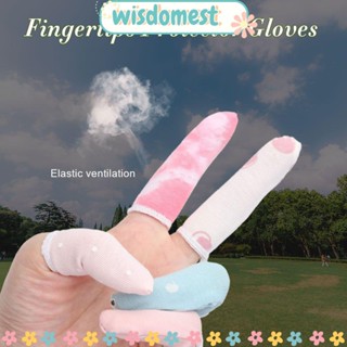 WISDOMEST ถุงมือผ้าฝ้าย ระบายอากาศ ป้องกันนิ้วมือ สําหรับใช้ในครัวเรือน จํานวน 10 ชิ้น