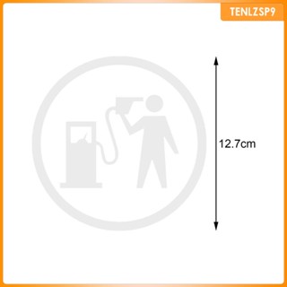 [tenlzsp9] สติกเกอร์ติดฝาถังน้ํามันเชื้อเพลิง สําหรับรถยนต์