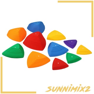 [Sunnimix2] หินสเต็ปปิ้ง กันลื่น ของเล่นฝึกประสาทสัมผัส ฝึกความสมดุล สําหรับความอยากรู้อยากเห็นในร่ม กลางแจ้ง