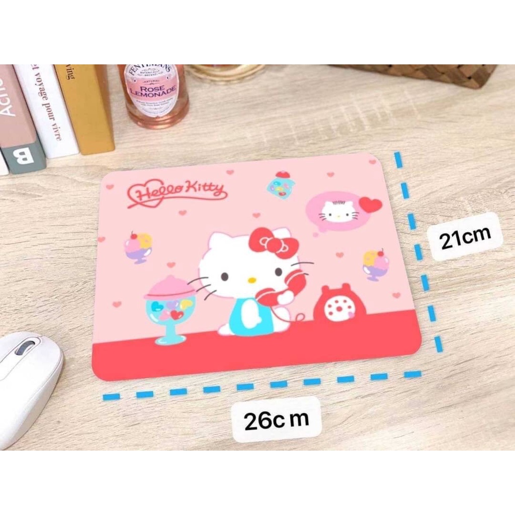พร้อมส่ง แผ่นรองเม้าส์ ลายการ์ตูน SANRIO สีสดใส