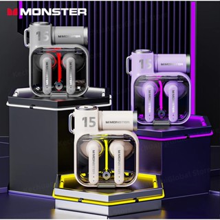 Monster XKT15 หูฟังเกมมิ่งบลูทูธไร้สาย 5.3 ลดเสียงรบกวน TWS