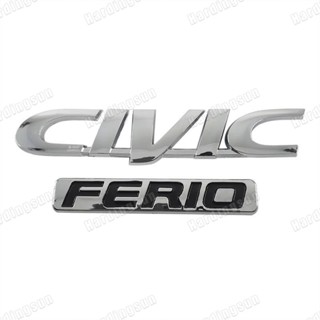 สติกเกอร์ตราสัญลักษณ์ ABS CIVIC FERIO ตัวอักษร โลโก้รถยนต์ ด้านหลัง แบบเปลี่ยน สําหรับ HONDA CIVIC 1 ชิ้น