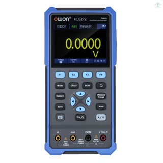 OWON 2-in-1 Handheld Oscilloscope Multimeter 2 Channels Lab Oscilloscope Digital True-RMS Multimeter with 70 MHz Bandwidth 250MSa/s Sample Rate 3.5-Inch Color LCD Display for Car Audio Automotive Electronics