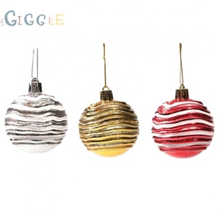 ⭐NEW ⭐Shimmering Christmas Tree Balls Baubles Pack of 6 Ideal for Festive Celebrations