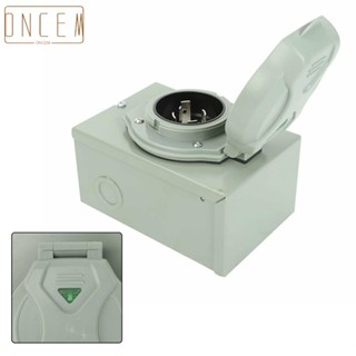 【ONCEMOREAGAIN】30 Amp Generator Power Inlet Box Outdoor 4-Prong 125/250V NEMA L14-30P