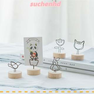 Suchenhd คลิปหนีบรูปภาพ แบบไม้ ทรงกลม สําหรับตกแต่งบ้าน DIY 1 ชิ้น