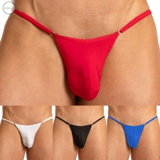 GORGEOUS~Underwear Pouch Soft T-Back Thong Ultra-thin Underpants Ice Silk Low Rise