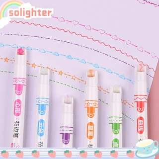 Solighter ปากกามาร์กเกอร์ เรืองแสง หลากสี 6 ชิ้น ต่อชุด