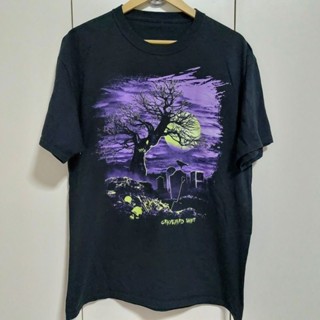 [S-5XL]เสื้อยืด GRAVEYARD SHIFT halloween size L (LV1)