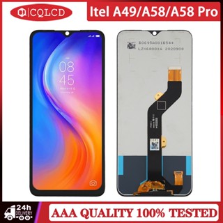 อะไหล่หน้าจอสัมผัส LCD แบบเปลี่ยน สําหรับ Itel A49 A58 A58 Pro