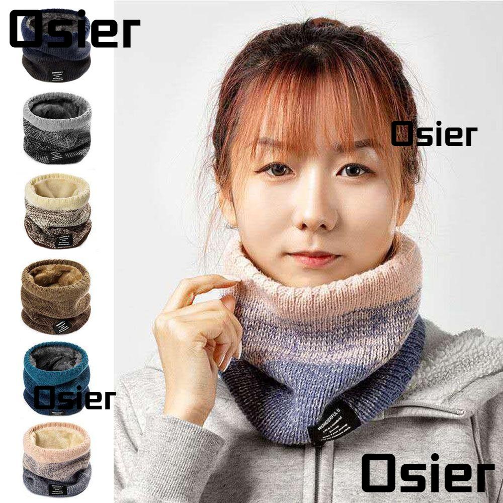 Osier1 ผ้าพันคอ ผ้ากํามะหยี่ขนนิ่ม แบบหนา กันความหนาว ไล่โทนสี ให้ความอบอุ่น เหมาะกับฤดูหนาว